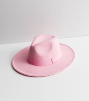 New Look Pink Fedora Hat